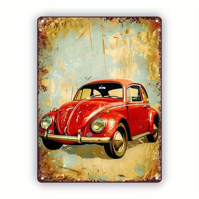 Klassisches Retro-Schild Klassisches Nostalgisches Retro-Metallschild Eisen-Wandkunstmalerei für Bars Cafés Strandhäuser Hinterhof Perfekt
