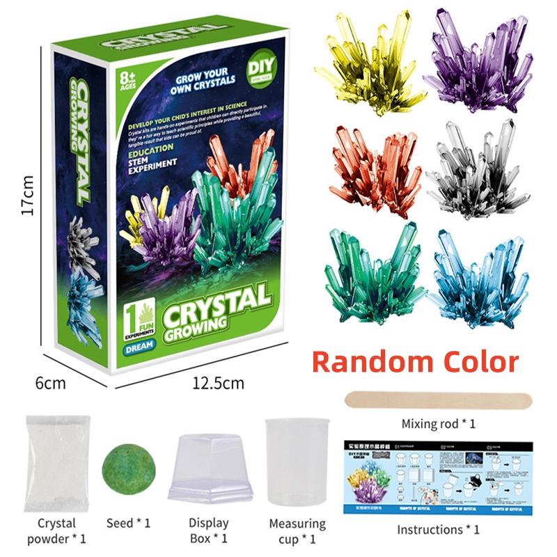 

Magics Crystal Growing Kit Decoration Glass Crystal Science Experiments Puzzle And Stress Relief Kids Toy Educational Stimula