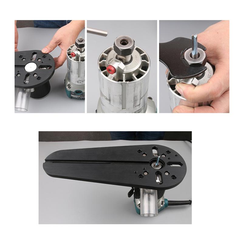 1set Circle Cutting Jig for Small Wood Routers Electric Hand Trimmers Woodworking Milling Groove