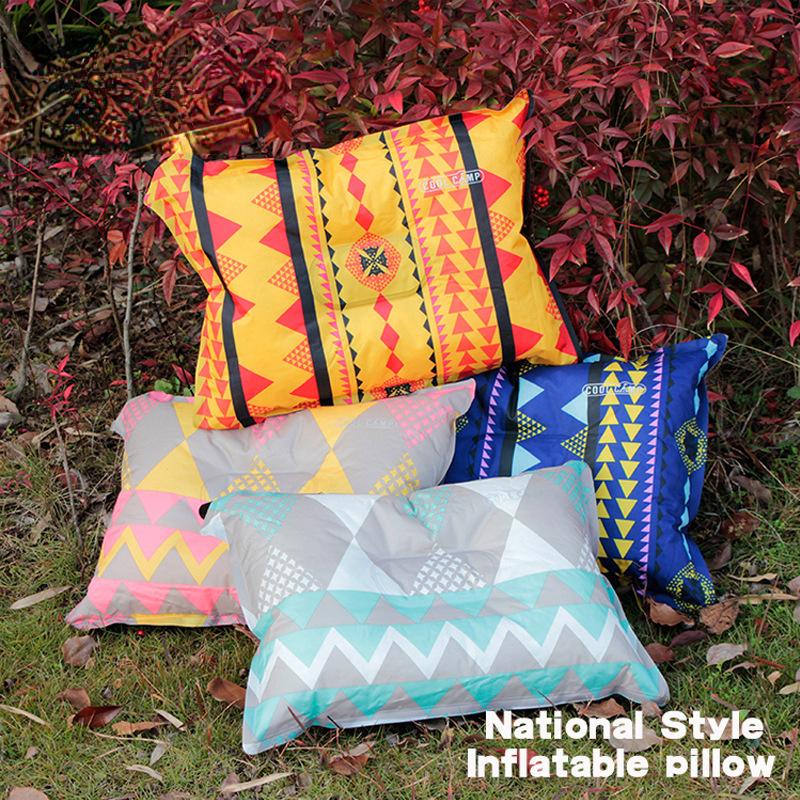 

Новые уличные подушки для кемпинга в национальном стиле, автоматическая надувная подушка для автомобиля для отдыха, красивый дизайн, небольшой объем