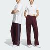Adidas Originals Striped Print Elastic Waist Loose Casual Pants Unisex Bottoms Red IN1004
