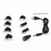 Flexible Electronic Charging Cable Set Power Cord USB Interface to Multiple Plugs with Compatibility Perfect for Gadget