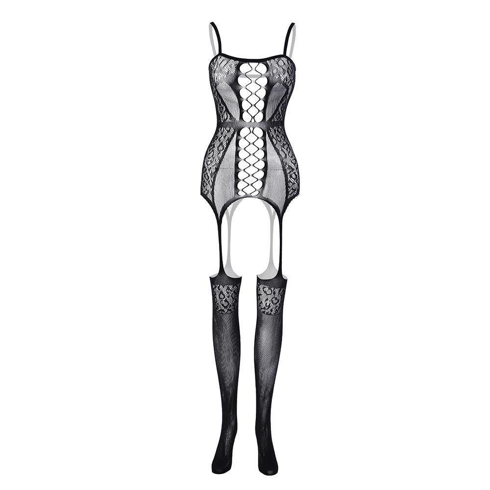Fish Net Open Crotch One-piece Teddies Bodysuit Crotchless Body Suit Lingerie BodyStockings Plus Size Body Stocking Underwear for Women Sexy Costumes