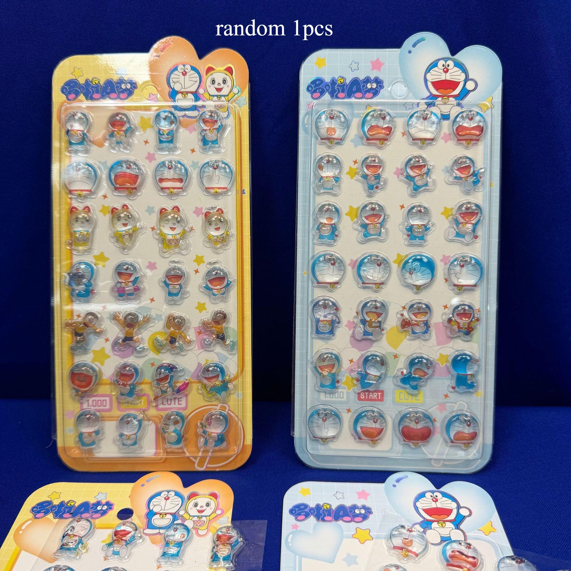 Новые 3D стереоскопические хрустальные наклейки Дораэмон Детские творческие блокноты Стереоскопические декоративные наклейки