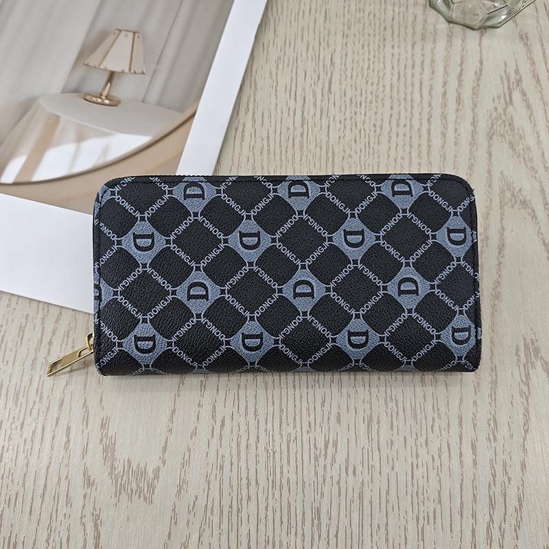 Women's Long Genuine Leather Wallet - Large Capacity, Simple Zipper Clutch and Multi-functional Coin Purse