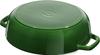 staub Saute Pan Basil Green Two Hand Cast Enamel Pot Shallow Sukiyaki Compatible with IH Japanese Blaiser "Blazer 24cm" [Authorized Product] 40511-479