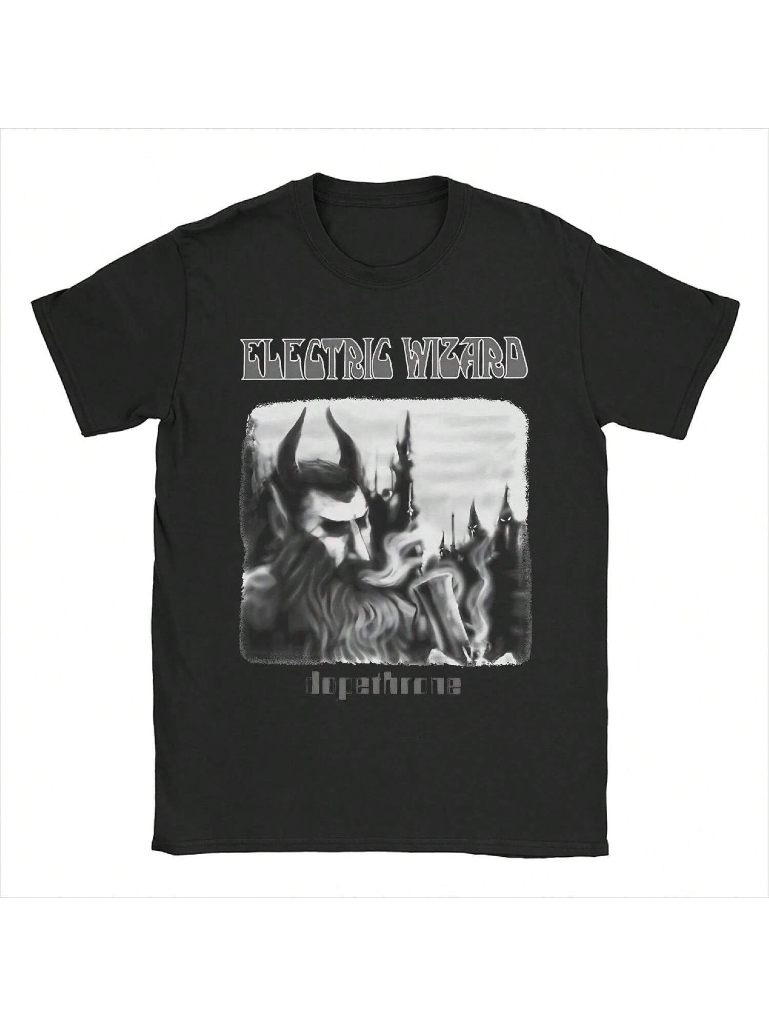 

Мужские Женские Электрический Маг - Dopethrone Олдскульный Британский Дум Метал Футболки Одежда из Чистого Хлопка Футболки с Коротким Рукавом Футболки XXXXXL