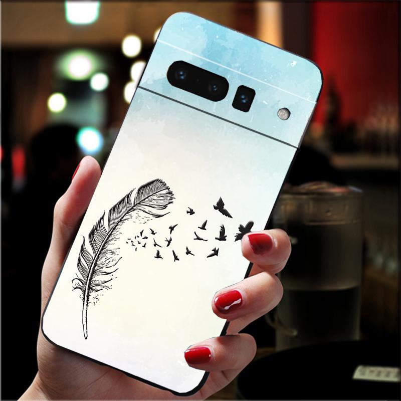 Phone Case For Google Pixel 10 Pro XL 9 Pro XL 9A 8 7 6 Pro Pixel 8A 7A 6A Pixel 8 7 6 5 Feather