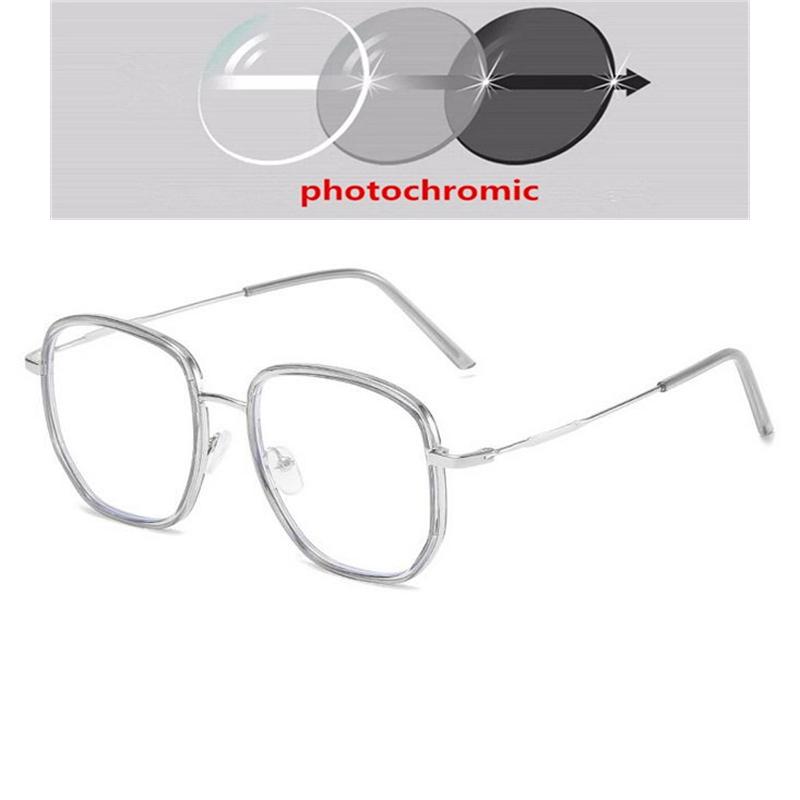 0 -0.5 -1.0 To -6.0 Metal Polygon Student Nearsighted Glasses Unisex Vintage Black Gold Frame Short-sight Prescription Eyewear