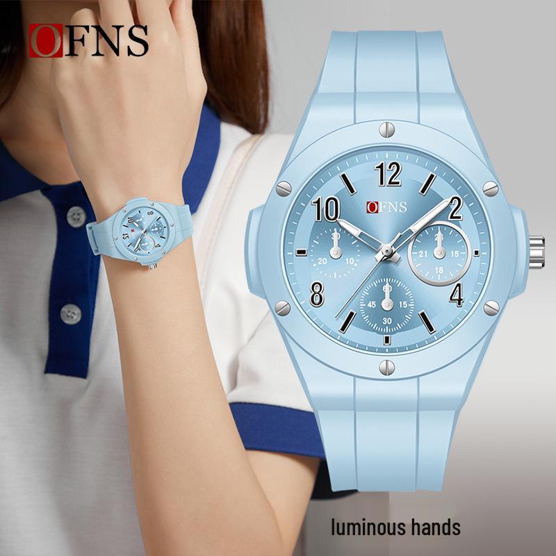 Oufanni Unisex High School Waterproof Quartz Watch for Students - Luminous, Ideal for Exams