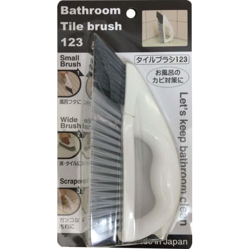 Aiwa Bathroom Cleaning Brush, White, MT Tile Brush 123