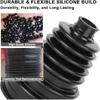 2-Pack Universal CV Axle Boot Repair Kit with Clamps, Flexible Silicone CV 2