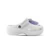 Crocs Classic Platform Clog EVA Purple Rabbit Small Fresh Cute Rabbit Versatile Classic Cloud Dok Hole Shoes Unisex White