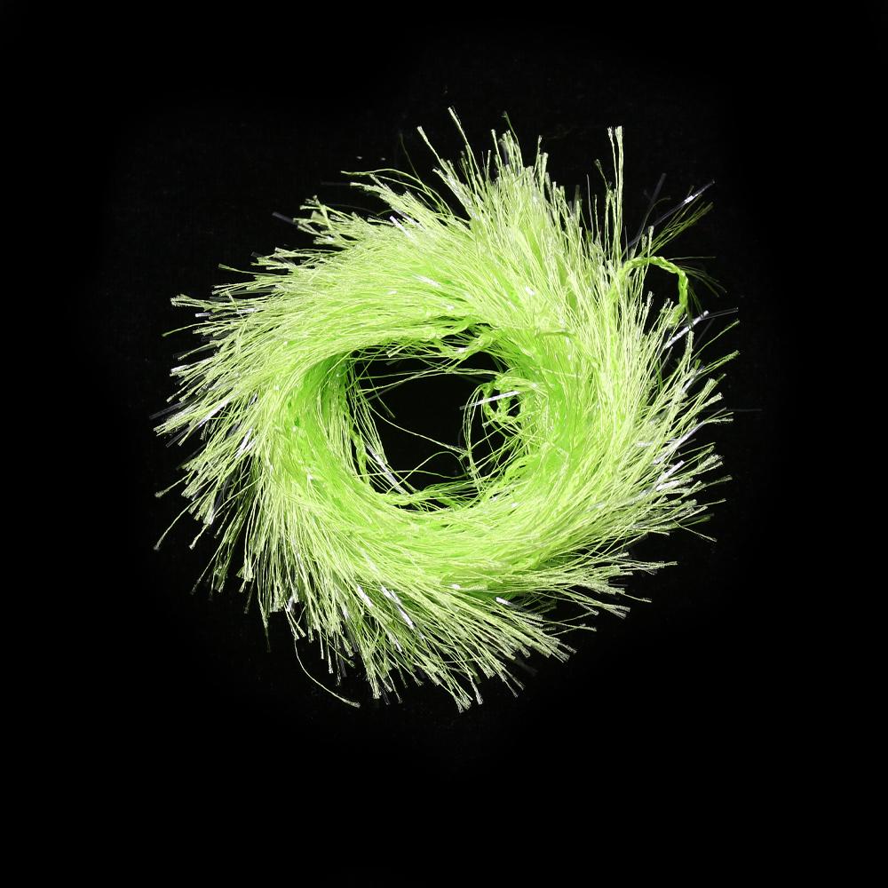 2M/Pack Predator Hackle Single-Sided Chenille Predator Hackle Fly Tying Material For Streamer Bodies Trout Pike Muskie Predators Fishing Lures