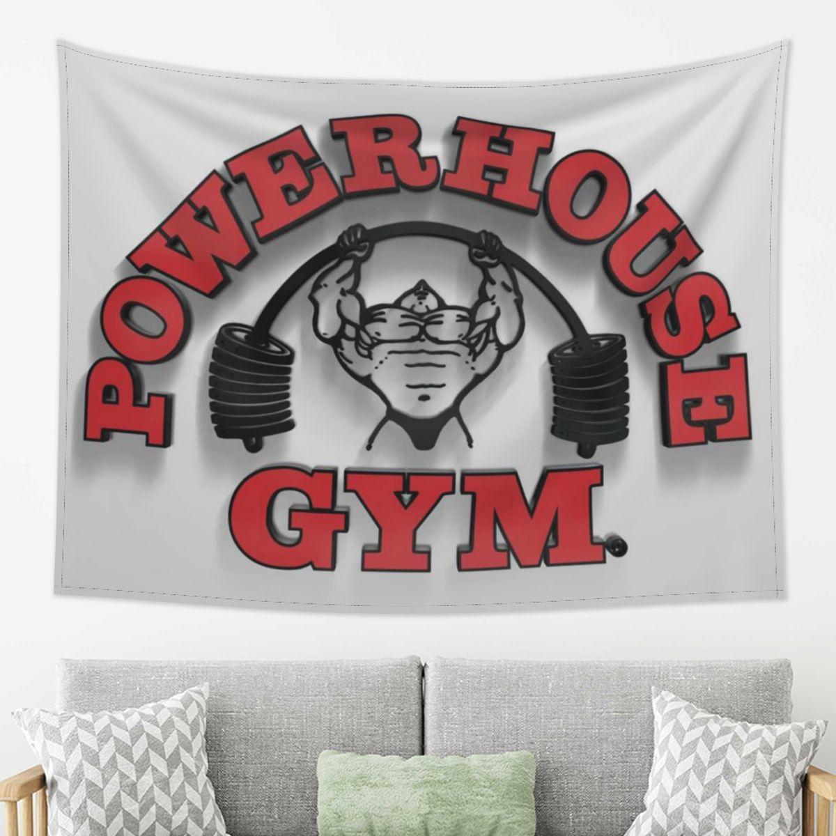 

Powerhouse Gym Motivation Tapestry Decoration Art Aesthetic Tapestries for Living Room Bedroom Home Wall Cloth Wall Hanging 74x94cm(29x37in)