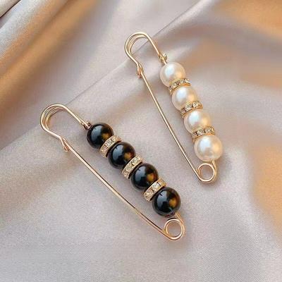 Sada Pretty Pearl Pin Spona Pevné Oblečení Protinahé Spona Stahovací Kalhoty v pase Dámské Dekorativní doplňky