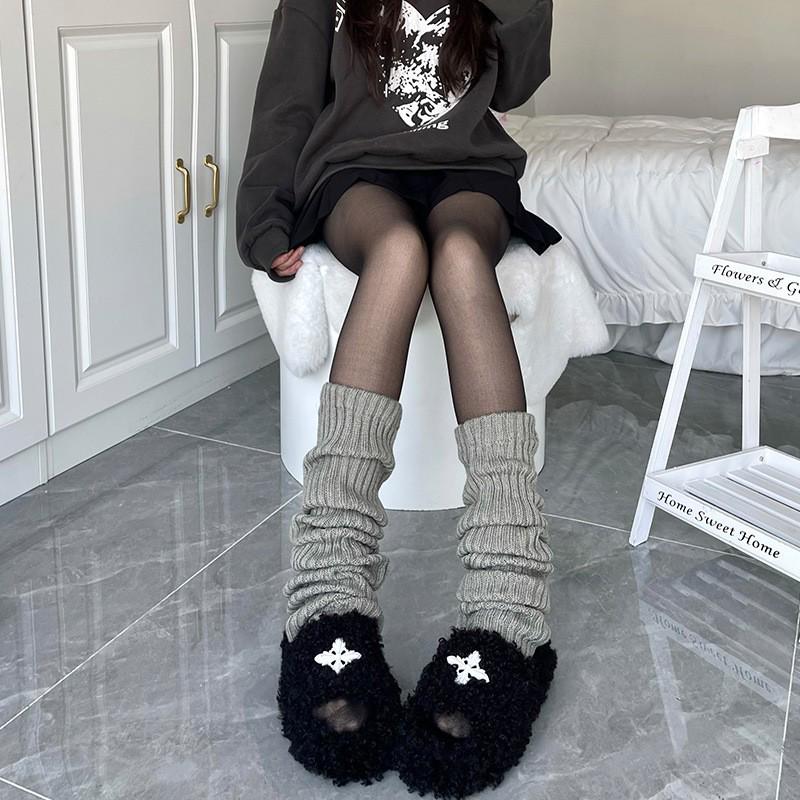 Women's Spring & Autumn Vertical Striped Knit Mid-Calf Socks - Warm, Stylish, Lolita JK Fashion