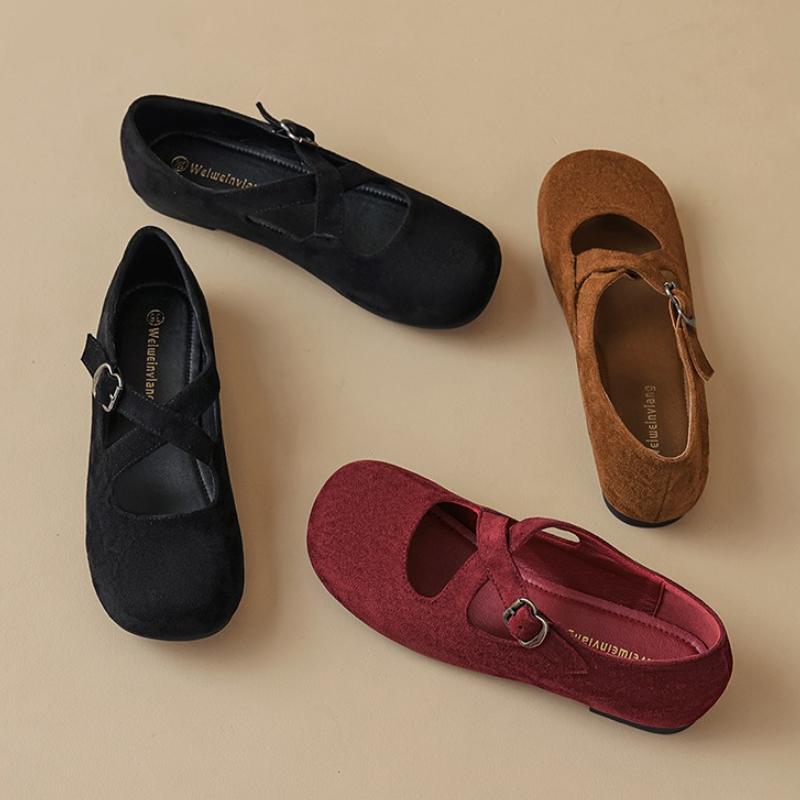 2025 Spring Autumn Fashion Women's Buckle Strap Flats Leopard Print Round Toe Outdoor Casual Shoes