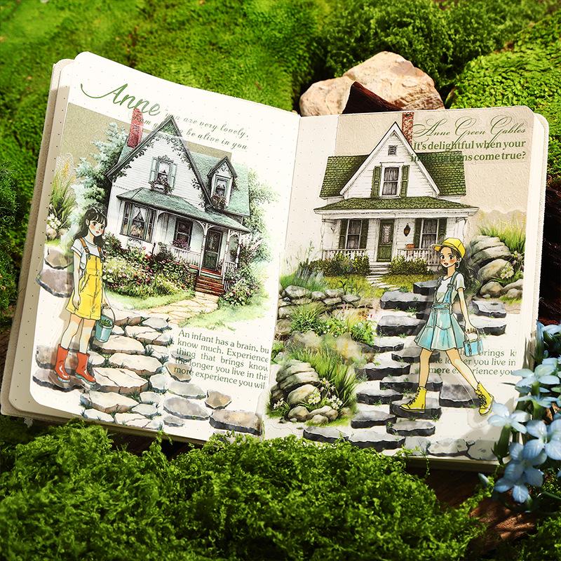 Beautiful Day Stone Path PET Tape: Landscaping Journal Sticker 
