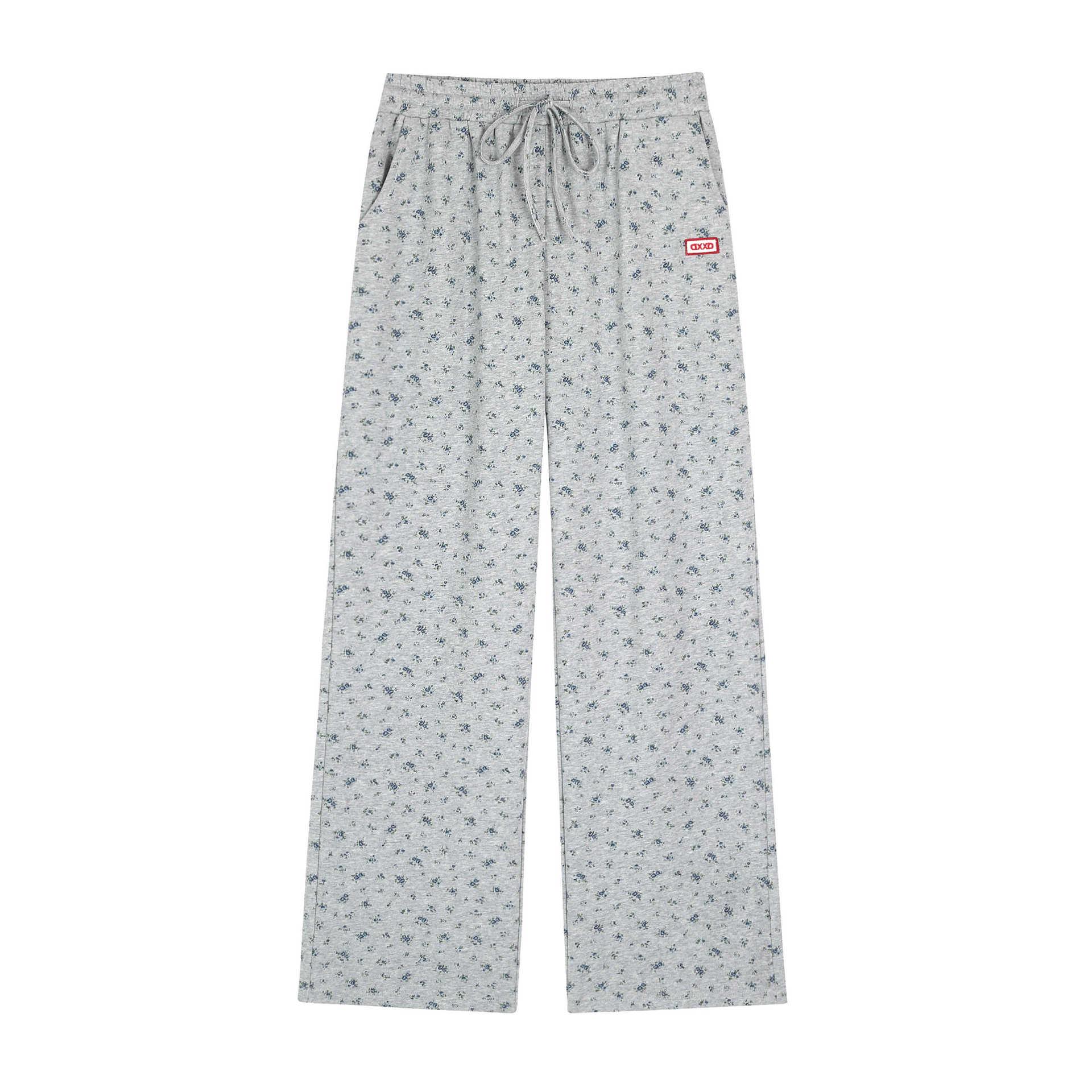 

Retro Floral High-Waisted Wide-Leg Pants - Plus Size Autumn Casual Style 1XL (recommended for 120-140 jin)