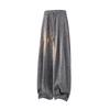 Chinese Style Beach Pants Men's Loose, Wide Leg, Leg Tied Cropped Pants