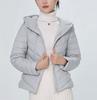 Down jacket women's short duck down ribs light autumn and winter new hooded thin coat