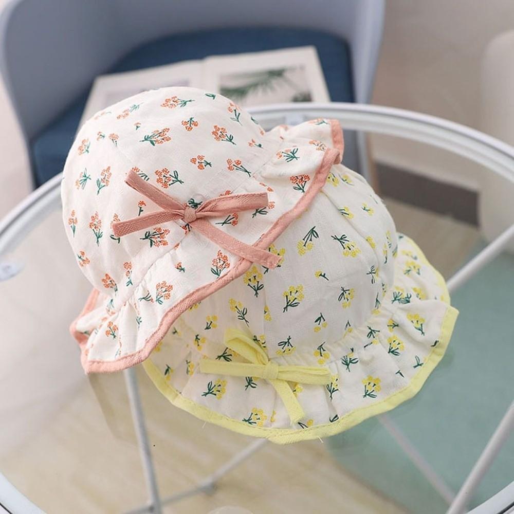 Drawstring Visors Baby Hat Lovely Bow Children Hat Cute Infant Hat  Girl