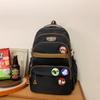 Girls Block Color Schoolbag Female Junior High School Students Backpack Grade Three To Five and Six Backpack