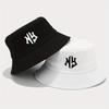 Sombrero de Cubo Bordado NY Transpirable Sombrero de Sol Unisex para Exteriores Vacaciones Viajes Plegable Gorra de Pescador Unisex para Unisex Mujeres Primavera