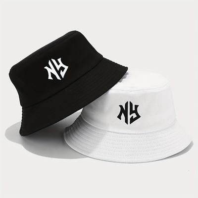 Pc NY Embroidery Bucket Hat Breathable Sun Hat Unisex Outdoor Vacation Travel Foldable FisherUnisex Cap for Unisex  Women Spring