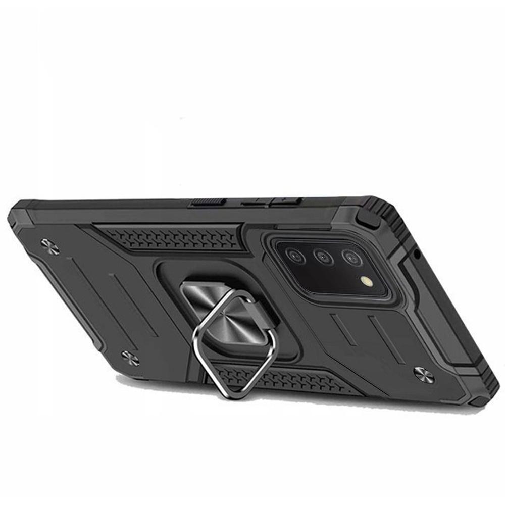 KickStand Ring case for Samsung Galaxy A03s, Protective, Black
