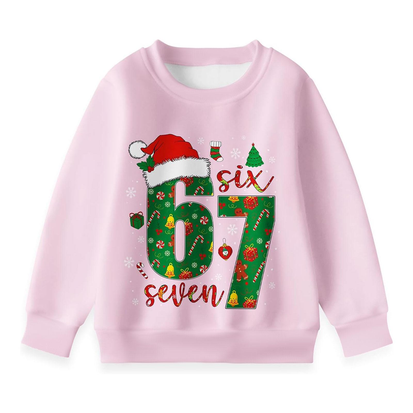 

Kids Fashion Round Neck Witch Printed Casual Sweatshirt 130 розовый