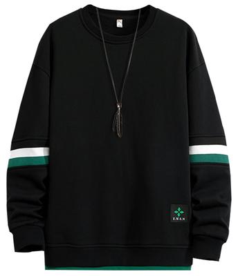 Bligo Long Sleeve Plus Round Layered Logo Long Sleeve Loose Solid Brand Men's Sweatshirt, Size, Neck, Look, Print, Pullover, T-Shirt, Oversized,