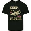 Keep Calm Funny Scuba Diving Shark Diver Swim Kids T-Shirt Childrens