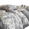 Thickened Milk Fleece Light Luxury Wide-Edge French Printing Four-Piece Double-Sided Fleece Flannel Fleece Bedding