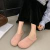 Retro Bag Head Slippers Women's Outer Wear Spring New Casual Versatile One-pedal Half Slippers