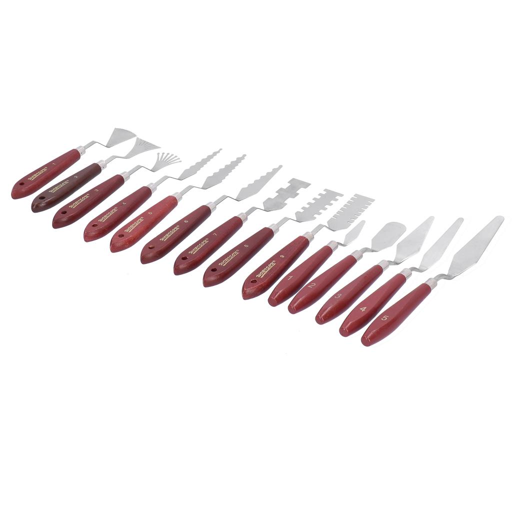 14Pcs Painting Palette Knives Set Special Shaped Oil Painting Scraper Tools Artist Knife