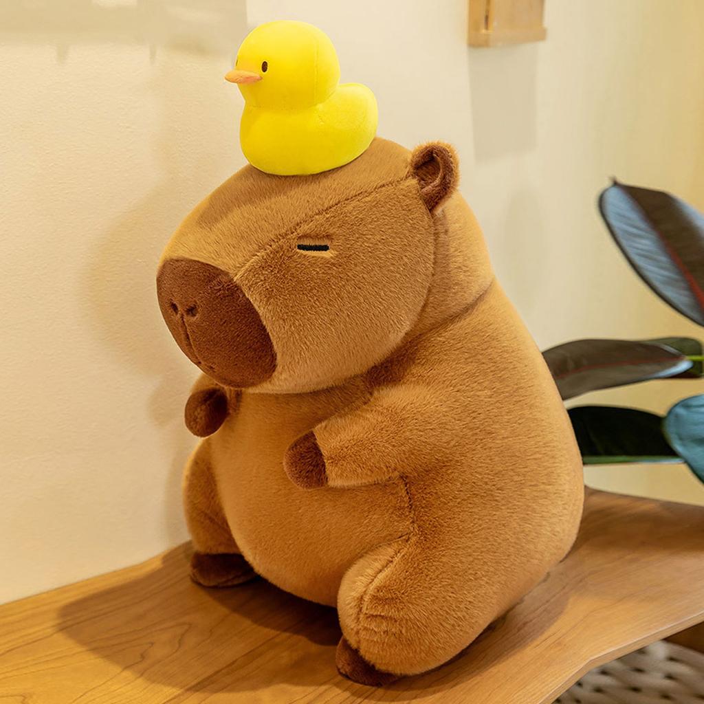 Cute Small Duck Capybara Stuffed Animals Capybara Toy Soft Comfortable Capybara Doll Early Education Toddlers Toy