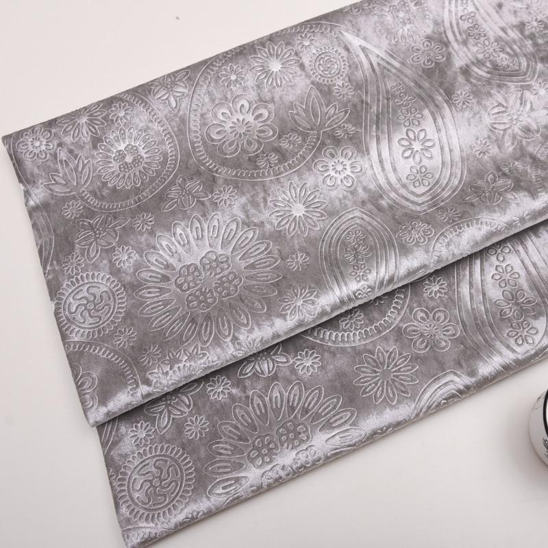 High Quality 3D Embossed Velvet Upholstery Fabric Solid Color for DIY Sewing Sofa Cover Throw Pillow Home Decoration Accessories