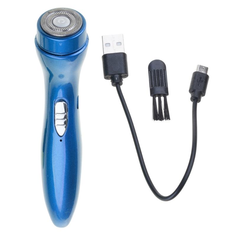 

USB Rechargeable Shaver Portable Lightweight Miniature Electric Razors for Business Trip Use Travel Shaving Machine синий