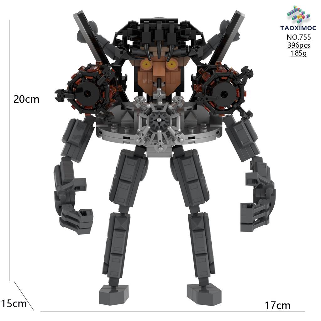 Skibidi Toilet Building Blocks Zombie Skibidi Toilet Logo The Audio Man And Camera Titan Man Building Block DIY Bricks Toys