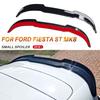 Spoiler für Ford Fiesta MK8 8.5 ST 2018-2022 Heckverlängerung Kleiner Flügel Heck ABS Hochglanz Schwarz Carbon-Stil Autozubehör