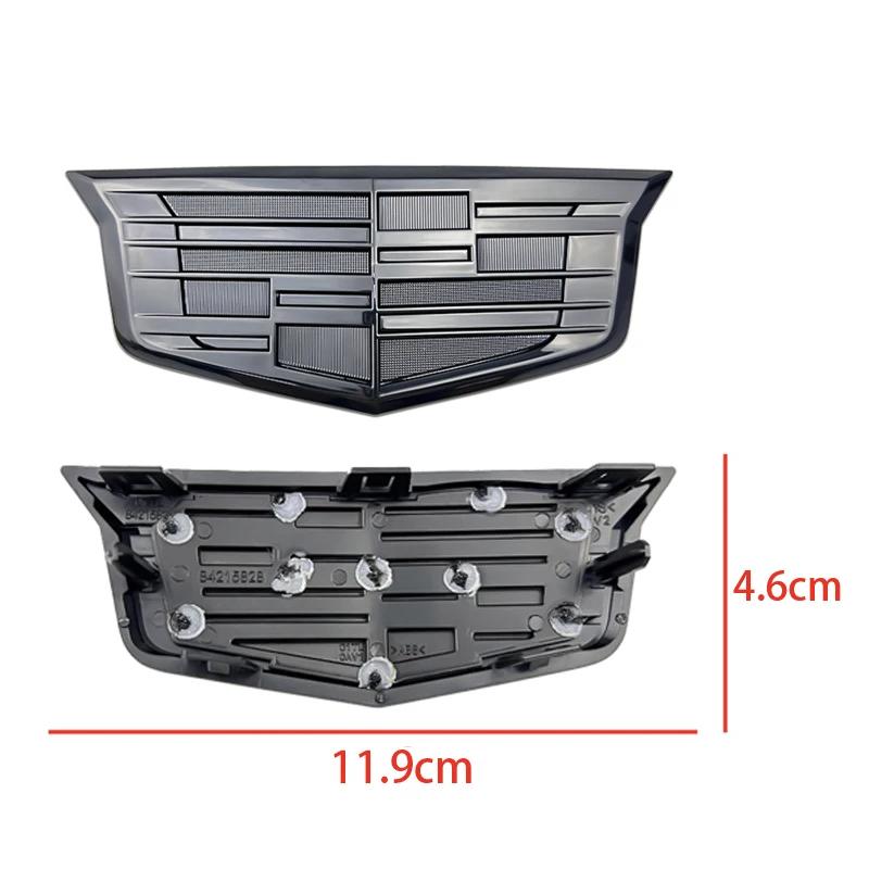 

For Cadillac XT6 2Pcs ABS Car Front Logo Emblem Styling Cover Rear Trunk Badge Emblems Sticker Exterior Accessories XT6