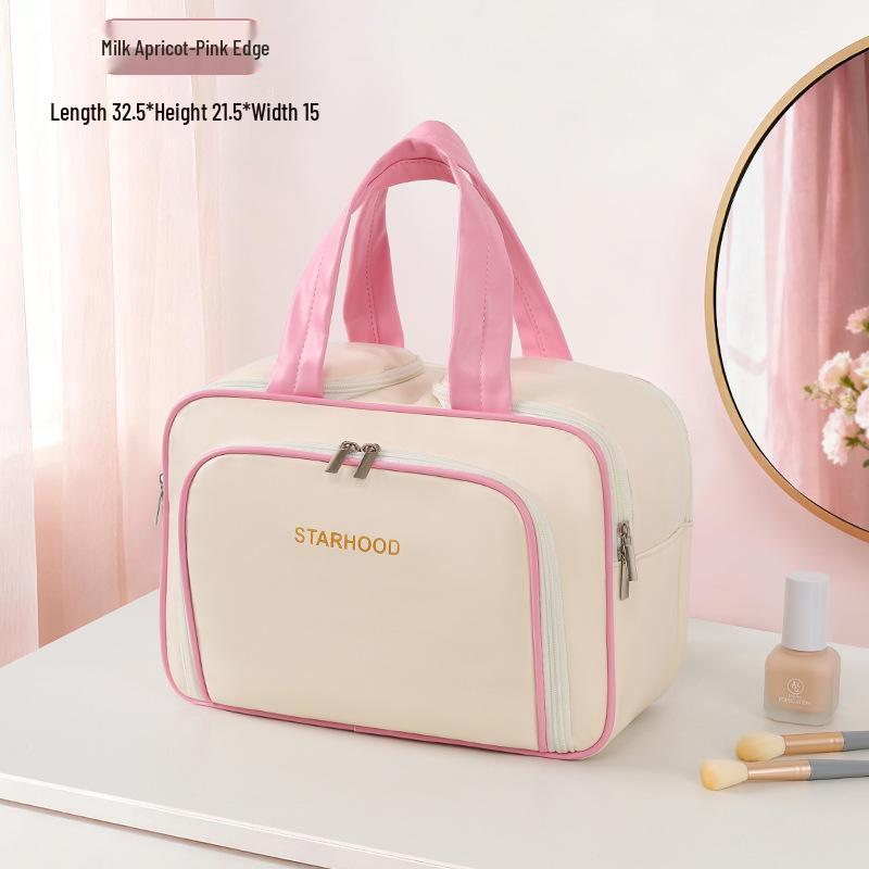Large Capacity Multi-functional Makeup Bag with Multi-layer Compartments - Portable Travel Toiletry Storage Bag
