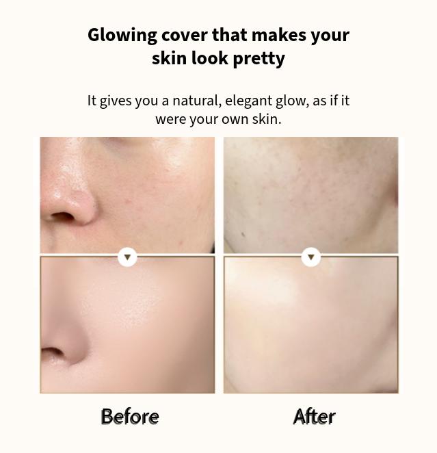 VINNE Essence Radiance Cushion 15g (#21 Beige Clair · #23 Beige Naturel) (8 possibilités)