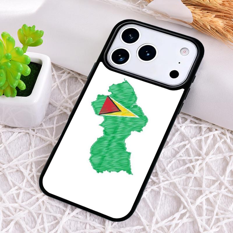 Guyana Flag soft Phone Case for iPhone 17 Air 16 15 11 12 14 13 Pro Max Shockproof Cover