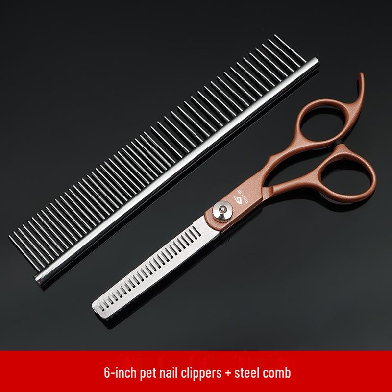 7-inch Curved Pet Grooming Scissors Set for Dogs – Popular Trimming Tools Collection