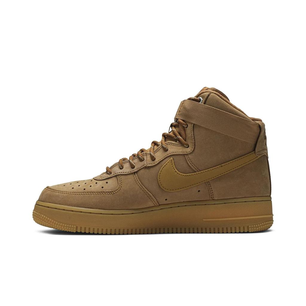 Nike Air Force 1 High 'Flax' 2019 (Unisex) Flax / Wheat / Gum Light Brown / Black Skate Shoes CJ9178 200