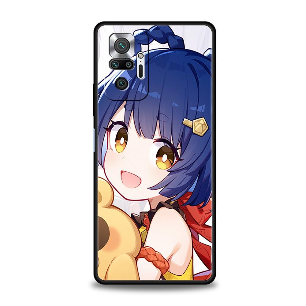 Genshin Impact Game Phone Case For Xiaomi Redmi Note 12 11 10 Pro Plus 10S 9S 9 9T 8T 9C 9A 8 7 K40 Gaming Silicone Cover