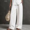 1116 spring and summer new European and American high-end fashion simple sleeveless vest wide-leg pants suit women
